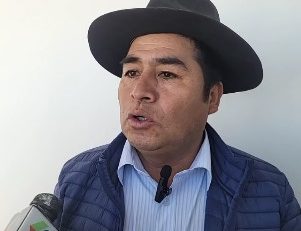 El ejecutivo de la Federación Única de Trabajadores de Pueblos Originarios de Chuquisaca, (FUTPOCH), Fausto Escalante