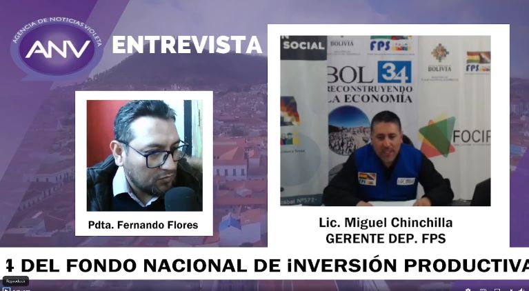 Entrevista al Gerente Departamental del Fondo Nacional de Inversión Productiva y Social (FPS) en Chuquisaca, Miguel Chinchilla