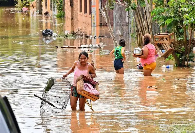 El informe del Senamhi lanzó la alerta naranja en cinco departamentos por crecida de ríos