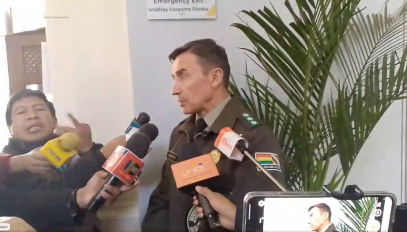 Comandante de la Policía de Chuquisaca, general Mirko Sokol