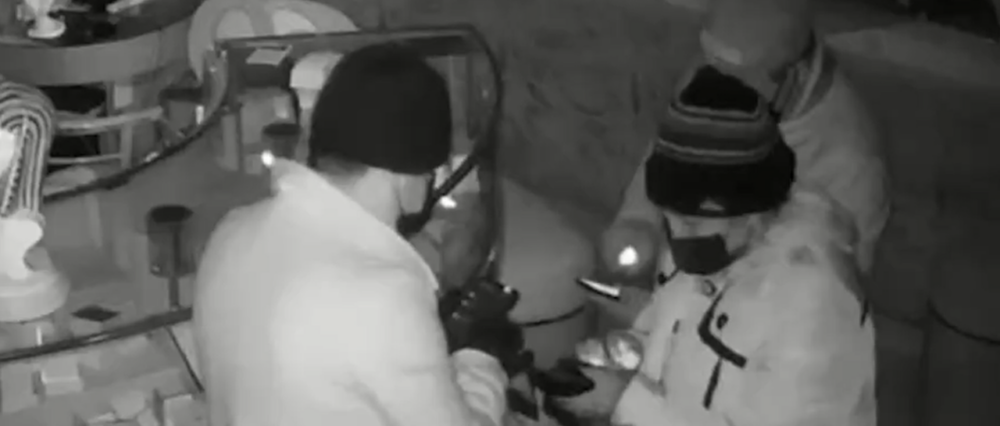 Captura de video: Los delicuentes robaron el pasado jueves en Sucre, según la denuncia