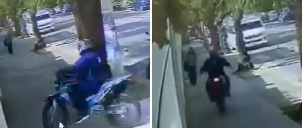 [Foto: Captura de video] / El hecho fue captado por una cámara de seguridad de la zona.