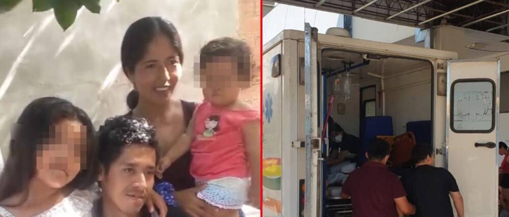 La familia afectada por la explosión en su vivienda